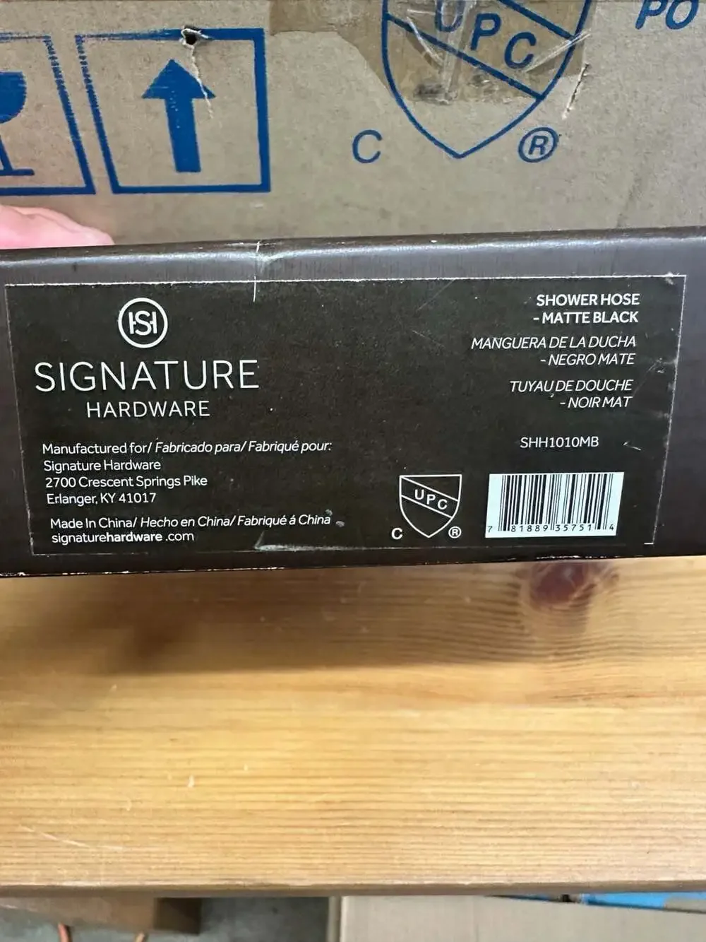 Signature Hardware Shower Hose Matte Black SHH1010MB